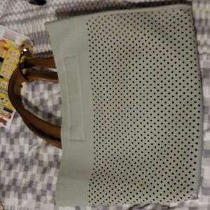 Grey Leather Women's Shoulder Bag